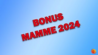 BONUS MAMME LAVORATRICI 2024 [upl. by Carrie717]