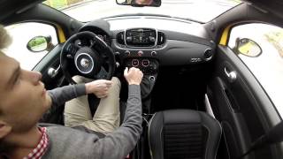 Abarth 595 Competizione 2016  Cold Start amp onboard drive [upl. by Eetnahs]