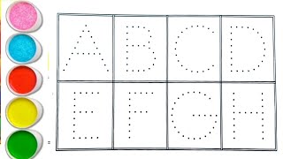 A to Z for kids collection for writing along dotted lines for toddlers ABCD song ABCD Alphabet7 [upl. by Ariamat916]