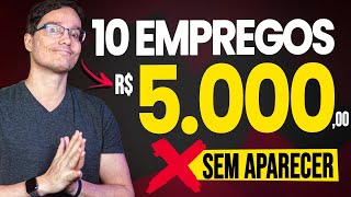 10 EMPREGOS PRA ATUAR NOS BASTIDORES DA INTERNET E GANHAR 5K MÊS [upl. by Trautman]