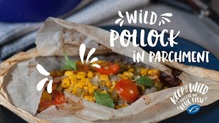 Pollock fish parcels  sustainable seafood recipe [upl. by Joye139]