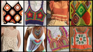 Most Beautiful amp Stylish Crochet Tunic TopBlouses Designs Ideas 2024 [upl. by Ykcul]