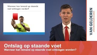 Ontslag op staande voet [upl. by Rye]