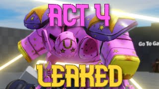 AUT  TUSK ACT 4 GOT LEAKED  moveset kinda [upl. by Ainotal893]