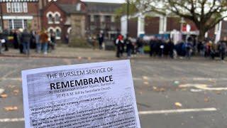 Remembrance Sunday  Burslem Stoke On Trent 2024 [upl. by Jobie]