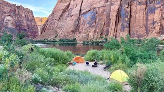 KayakingCamping Horseshoe Bend Glen Canyon [upl. by Infeld95]