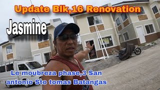 Renovation Jasmine project Le moubreza phase3 San antonio Sto tomas Batangas EP589 [upl. by Hayotal228]