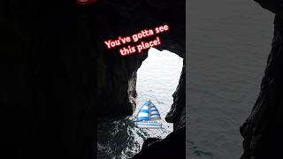 I found a beautiful coastal tunnel in Madeira sea portugal travel [upl. by Waal482]