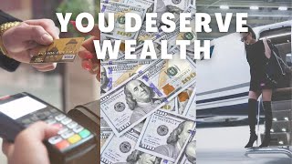 did you know you deserve wealth   powerful subliminal 💸 [upl. by Eninej]