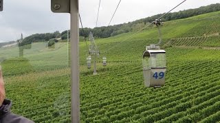 Rüdesheim am Rhein Germany  Cable Car Ride to Niederwald Monument [upl. by Aip544]