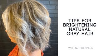 How to add Babylights to Blend Naturally Gray Hair [upl. by Takeo]