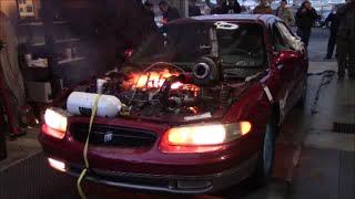 Turbo Supercharged and Nitrous Buick Regal Destruction  Sloppy Mechanics Fall Dyno Day 2015 [upl. by Obellia]