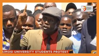 Kaimosi University students hold demo over poor state of road [upl. by Glad]