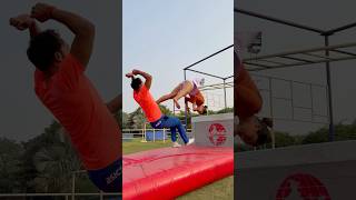 Amazing shorts ytshorts gymnast parkour couplegoals viralvideo [upl. by Imrots]