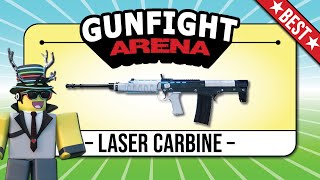 Roblox Gunfight Arena Best Gun  Laser Carbine Prestige 5 [upl. by Eciral]