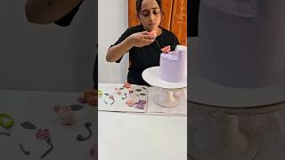 Floral box cake pack করে পাঠালাম 🎁😳cakedecorating cakedesign [upl. by Haig]