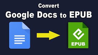 How to convert google docs to epub file [upl. by Flem]