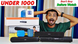 TOP 5 ⚡ Best Bluetooth Speaker under 1000 in 2024 India Dont miss  Best Speaker 🔊 [upl. by Gibun]