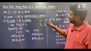 Prove that every chain is a distribution lattice in Tamil Discrete Mathematics in Tamil Unit 5 [upl. by Ordisy934]