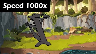 Toothless Dancing Speed up to 1000x  Animation by Cas [upl. by Jaella676]