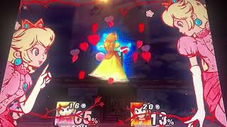 Super Smash Bros Brawl Peach The Ultimate Mega Smash Orange 👸🏼 🍊 👠 VS Pink 👸🏼💖 👠 Skater Part 16 [upl. by Arlon77]