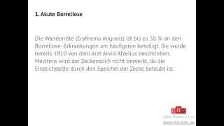 Borreliose Stadien  CHC Klinik Borreliose Klinik amp Zentrum [upl. by Harty]