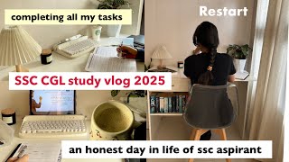 SSC CGL study vlog 2025 📖📚an honest day in life of ssc aspirant ✨☘️ cgl cgl2025 ssccgl [upl. by Lainad]