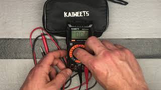 Demo  Setup of Functions KAIWEETS Digital Multimeter with Case [upl. by Derrik]