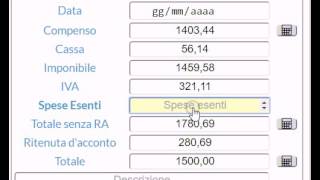 Calcolo Parcella [upl. by Friedrick]