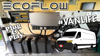 Installing the ECOFLOW POWER KIT  PLUG amp PLAY  Into Our VAN CAMPER [upl. by Nilo777]