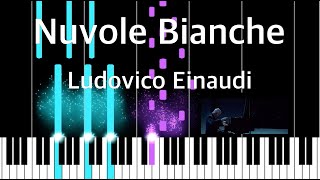 Nuvole Bianche Piano Tutorial  Einaudi FREE PDF [upl. by Okechuku]