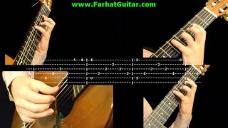 Cavatina  John Williams Stanley Myers  Tab 16 wwwFarhatGuitarcom [upl. by Garett]