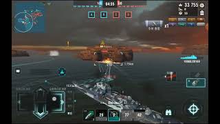 World of Warships Blitz  Tier 8 France Cruiser Bayard 32 [upl. by Nosirb]