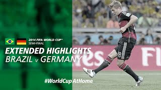 Brazil 17 Germany  Extended Highlights  2014 FIFA World Cup [upl. by Samford]