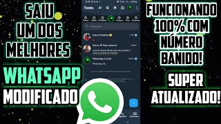 SAIU PARA USAR SEU NÚMERO BANIDO UM DOS MELHORES WHATSAPP MODIFICADO DE TODOS DHWHATSAPP ULTRA 141 [upl. by Amador]