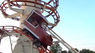 Insane Toboggan Roller Coaster POV Little Amerricka Wisconsin [upl. by Aicat]