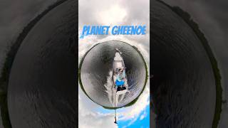 Planet Gheenoe  LT25 Peck Lake Run Tiny Planet gheenoe flogrown boat tinyplanet insta360x4 [upl. by Evan]