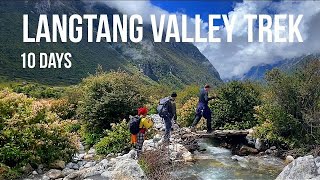 10 Days Langtang Valley Trek  Nepal [upl. by Einaled]