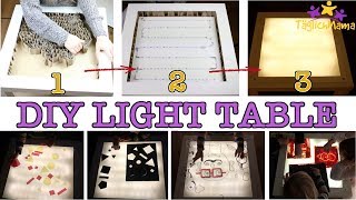 DIY LICHTTISCH 1 amp 5 Spielideen dazu  LIGHT TABLE aus IKEALACK  günstig  Täglich Mama [upl. by Justina]