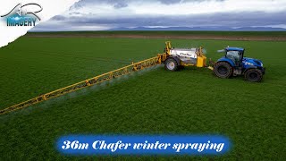 Carsehall Farms spraying with the 36m Chafer Sprayer [upl. by Nicolea39]