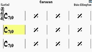 Caravan  Jazz Backing Track [upl. by Arag606]