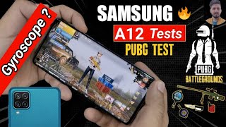 Samsung Galaxy A12 Pubg Test 😱  Gaming Review 🔥  Gyroscope Available [upl. by Ezeerb]