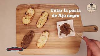 Receta de Tostadas de Ajo Negro  Agrouno Superalimentos [upl. by Clements945]