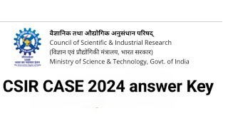 Check CSIR CASE SoAsO Answer Key 2024 and Cutoff [upl. by Ttezil132]