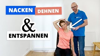 Nacken Dehnen Mit DIESEN 3 Übungen Verspannungen lösen in nur 10 Minuten ✅ [upl. by Anestassia]