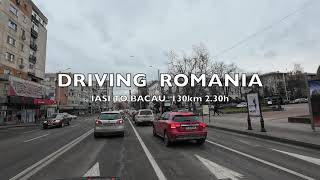 🇹🇩 Long driving Romania 🇹🇩 IASI to BACAU Driving Tour [upl. by Thirzi]