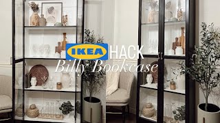 IKEA HACK  DIY Billy Bookcase  display cabinet [upl. by Weber428]