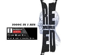 Rememoried  1000G IN LESS THAN 1 MIN Now on Sale [upl. by Nertie]