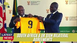 South Africa amp UK Sign Bilateral Agreements to Bolster Trade and Defense Ties [upl. by Eignat]