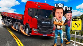 LIPÃO e GQ dirigindo CARRETAS no Driver Jobs NOVO [upl. by Yroj514]